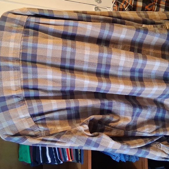 Patagonia Fjord Flannel Organic Cotton Plaid Shirt - Brown and Gray - Picture 5 of 5